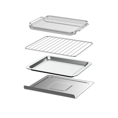 KITCHEN COUTURE 10L COMPACT AIR FRYER STAINLESS STEEL