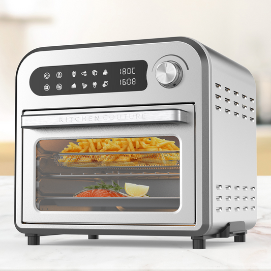 KITCHEN COUTURE 10L COMPACT AIR FRYER STAINLESS STEEL