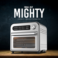 KITCHEN COUTURE 10L COMPACT AIR FRYER STAINLESS STEEL