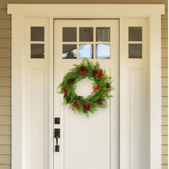 SANTAS HELPER PINE CONE 50CM CHRISTMAS WREATH