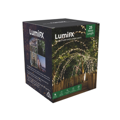 LUMIFX 500 LED POWERED STRING LIGHTS 8 LIGHTING EFFECTS 25 METRES - WARM WHITE