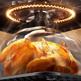 KITCHEN COUTURE 8L CLEAR VIEW AIR FRYER STAINLESS STEEL