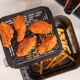 KITCHEN COUTURE 11L CLEAR VIEW VERTEX DUAL DRAW AIR FRYER BLACK