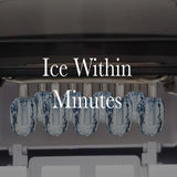 KITCHEN COUTURE COMPACT BENCHTOP ICE MAKER 1.2L - BLACK