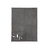ROYAL COMFORT Thermolux Heated Stripe Faux Fleece Throw - Grey