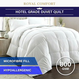 ROYAL COMFORT Ultra-Warm 800GSM Quilt