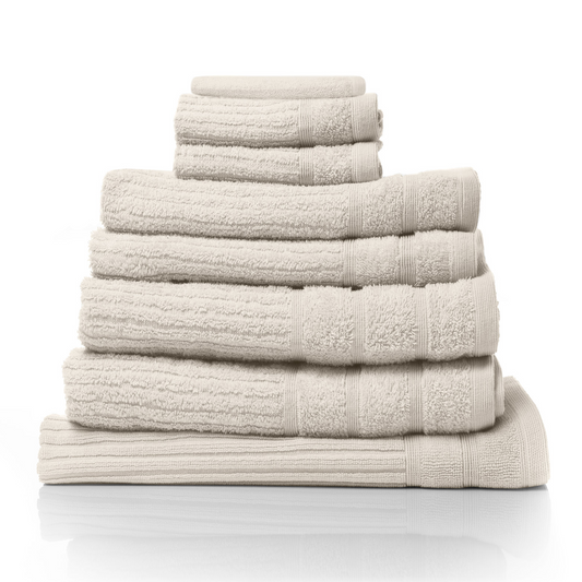ROYAL COMFORT EDEN EGYPTIAN COTTON 600 GSM 8 PIECE TOWEL PACK