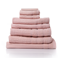ROYAL COMFORT EDEN EGYPTIAN COTTON 600 GSM 8 PIECE TOWEL PACK BLUSH