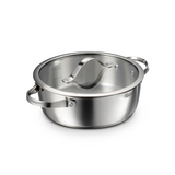 TRAMONTINA TEMPO 7 PIECE STAINLESS STEEL COOKWARE SET