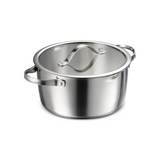 TRAMONTINA TEMPO 7 PIECE STAINLESS STEEL COOKWARE SET