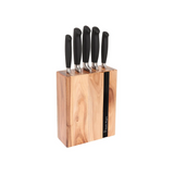 STANLEY ROGERS BLACK FLASH KNIFE BLOCK SET 6PC