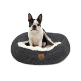 CHARLIE'S Snookie Hooded Calming Dog Bed Charcoal