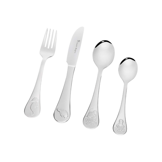STANLEY ROGERS CHILDRENS CUTLERY SEA ANIMALS 4PC SET