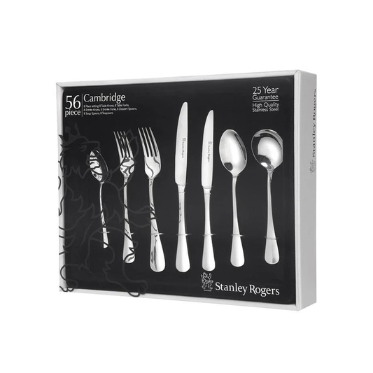 Stanley Rogers Cambridge 56Pc Premium Stainless Steel Cutlery Set - 6 person setting