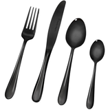 STANLEY ROGERS ALBANY ONYX TITANIUM COATED 24PC CUTLERY SET