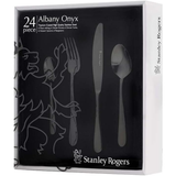 STANLEY ROGERS ALBANY ONYX 24PC CUTLERY