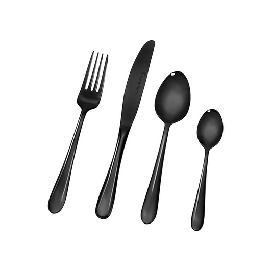 STANLEY ROGERS ALBANY ONYX 24PC CUTLERY