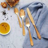 STANLEY ROGERS ALBANY CHAMPAGNE GOLD 16PC CUTLERY