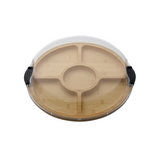FARBERWARE BUILD-A-BOARD BAMBOO DIVIDED SERVING BOARD 35.5CM
