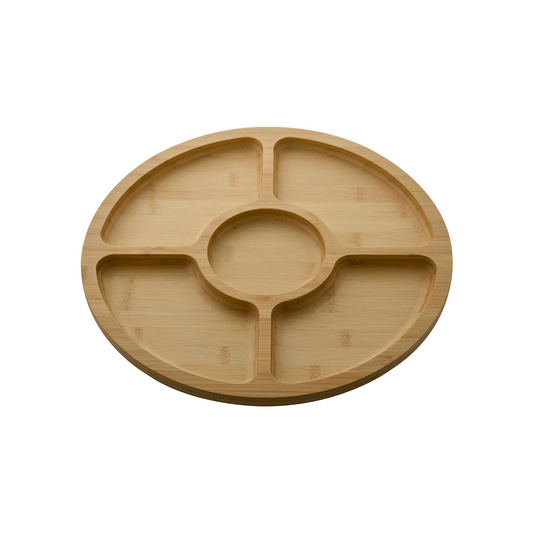 FARBERWARE BUILD-A-BOARD BAMBOO DIVIDED SERVING BOARD 35.5CM