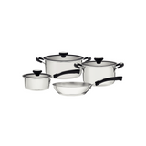 TRAMONTINA  SOLAR 4PC TRI PLY STAINLESS STEEL COOKWARE SET
