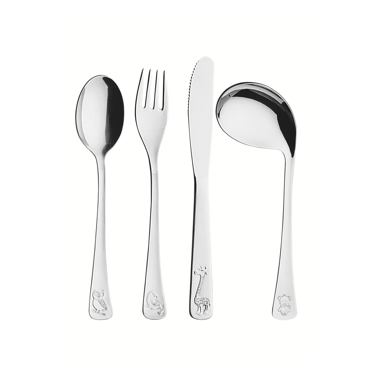 TRAMONTINA  4PC BABY FRIENDS STAINLESS STEEL SET
