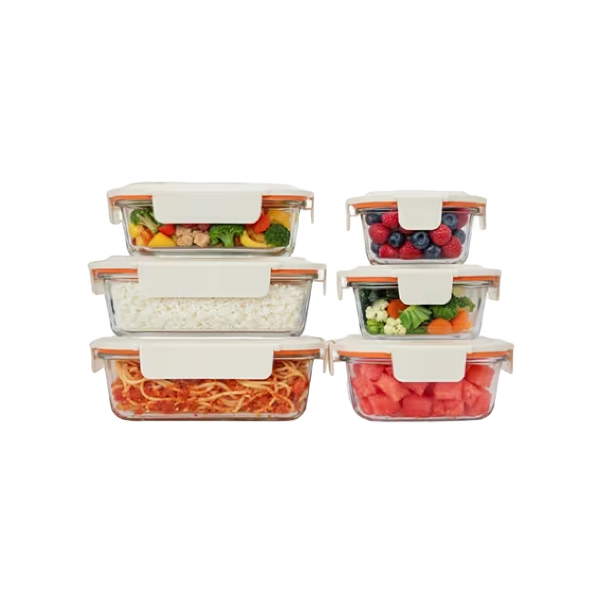 LOCKNLOCK The Cube Glass 6pce set