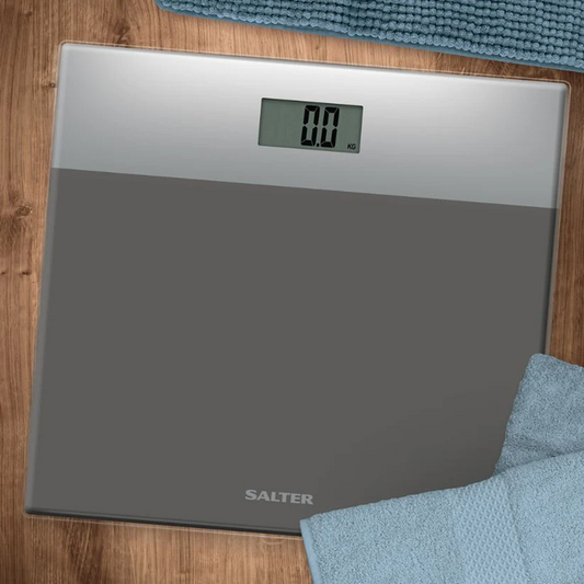 Salter Glass Electronic Bathroom Scale 180kg Silver