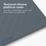Salter Splash Anti-slip Silicone Bathroom Scale 180kg Grey