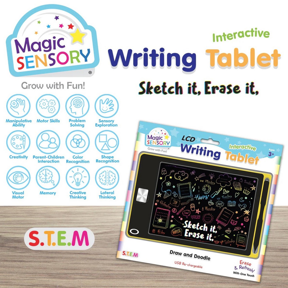 Magic Sensory 8.5" Interactive LCD Writing Tablet