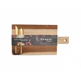 CLASSICA 3 PIECE ACACIA PADDLE BOARD CHEESE SET SIZE: 38X20CM