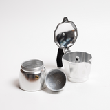 COFFEE CULTURE SILVER COFFEE MAKER - 3 CUP