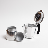 COFFEE CULTURE SILVER COFFEE MAKER - 6 CUP