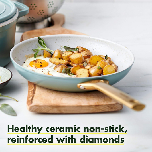 GREENPAN PADOVA CERAMIC FRYPAN SMOKEY BLUE