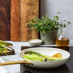 GREENPAN PADOVA CERAMIC 2PC OPEN FRYPAN SET 26/30CM CREAM WHITE