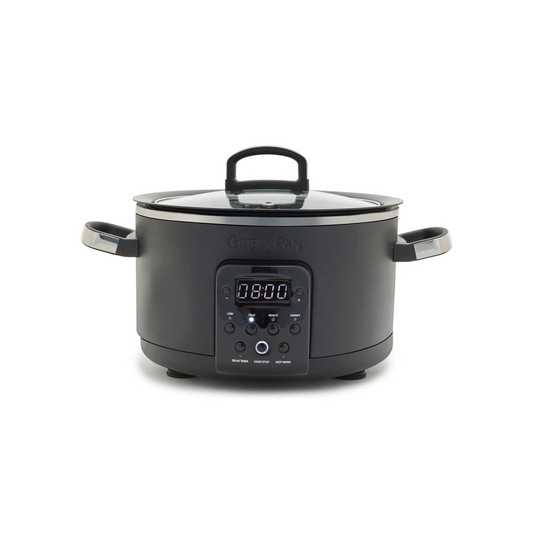 GREENPAN BISTRO CERAMIC NON-STICK 6 IN 1 SLOW COOKER 3.7L BLACK