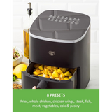GREENLIFE AIRFRYER 4.7L BLACK