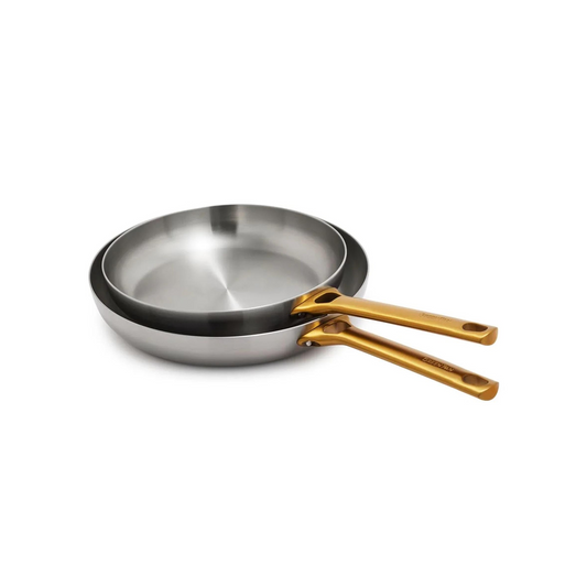 GREENPAN PADOVA 26CM AND 30CM  STAINLESS STEEL TWIN PACK FRYPAN