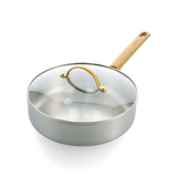 GREENPAN PADOVA 24CM STAINLESS STEEL COVERED SKILLET