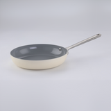 AMERCOOK CAYENNE CERAMIC COATED 7 PIECE COOKWARE SET IVORY