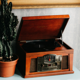 CROSLEY LANCASTER TURNTABLE WITH BLUETOOTH - PAPRIKA