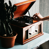 CROSLEY LANCASTER TURNTABLE WITH BLUETOOTH - PAPRIKA