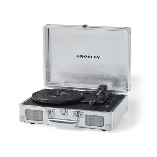CROSLEY CRUISER BLUETOOTH PORTABLE TURNTABLE - SILVER