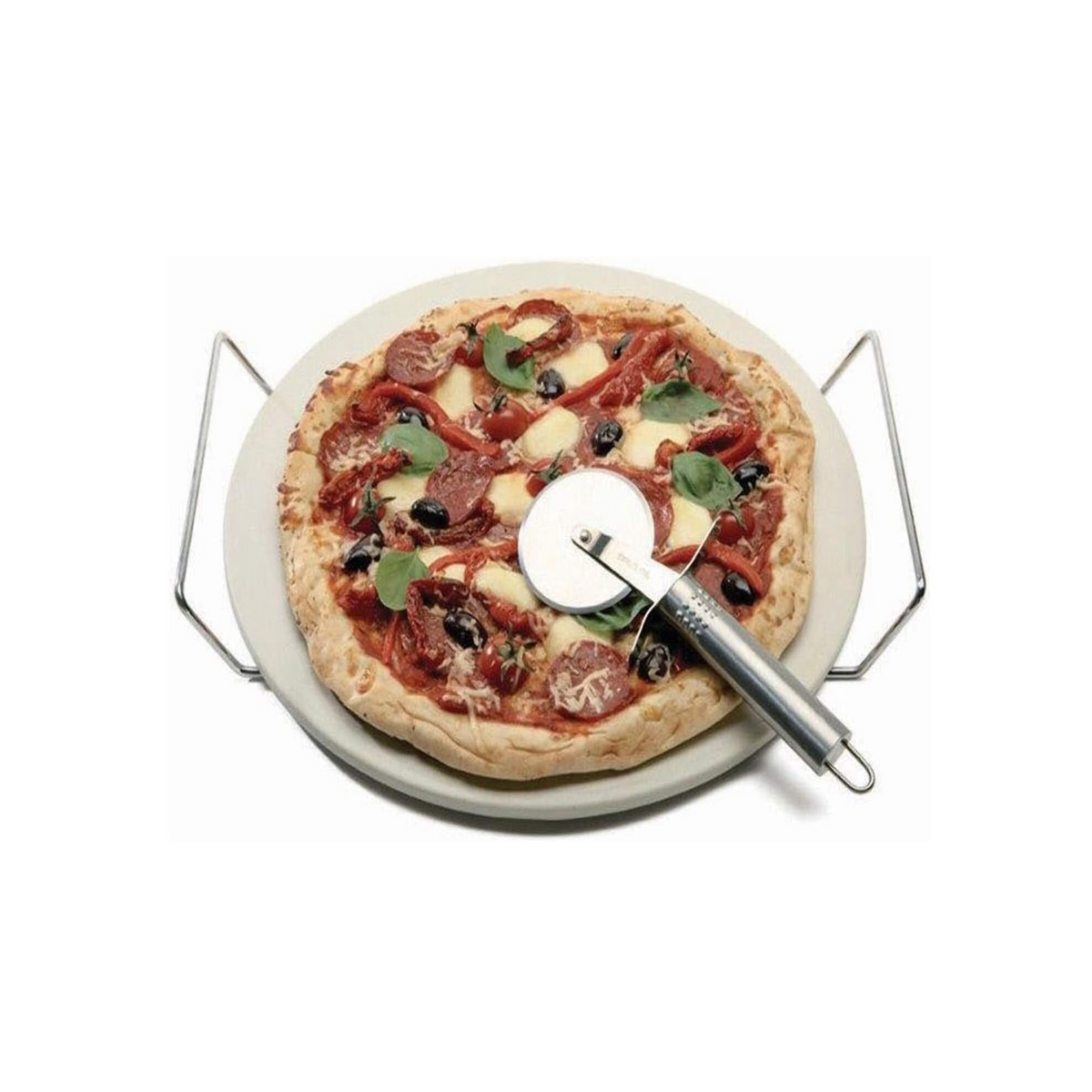DAVIS & WADDELL ROUND PIZZA STONE SET 3PCE