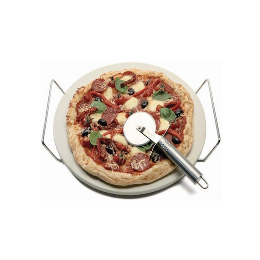 DAVIS & WADDELL ROUND PIZZA STONE SET 3PCE