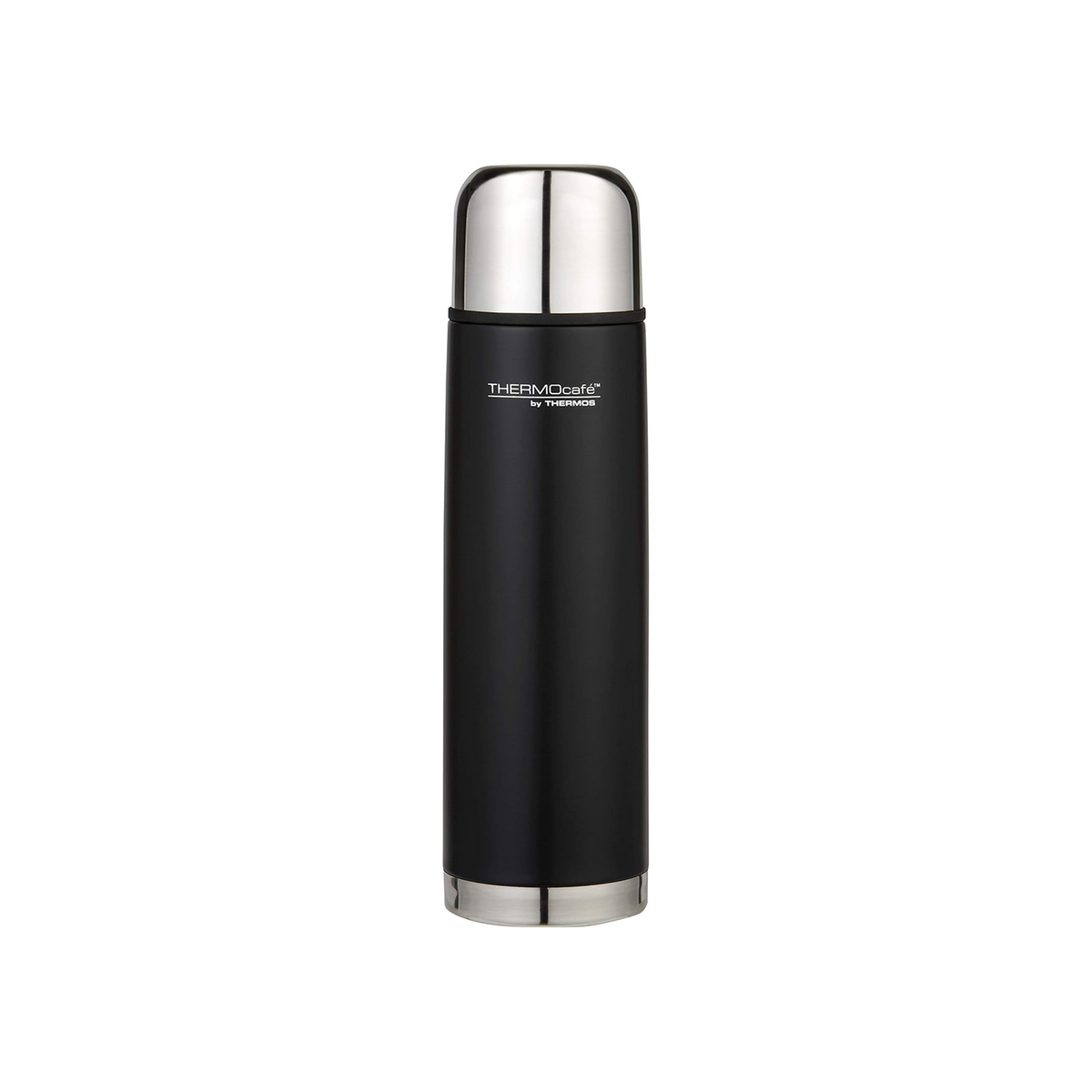 THERMOS VACUUM INSULATED SLIMLINE FLASK 1L MATTE BLACK