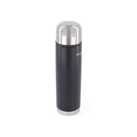 THERMOS VACUUM INSULATED SLIMLINE FLASK 1L MATTE BLACK