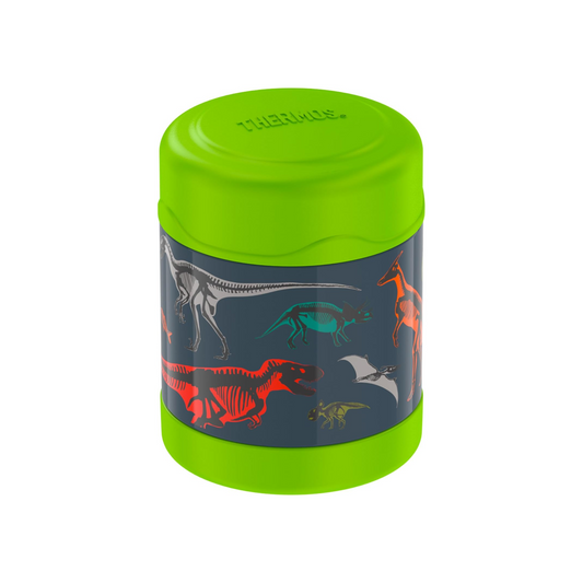 THERMOS FUNTAINER VACUUM INSULATED FOOD JAR 290ML COLOURFUL DINOSAURS