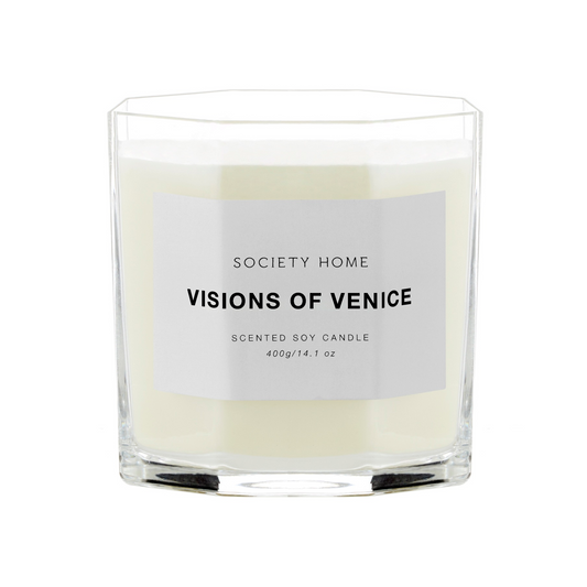SOCIETY HOME VISIONS OF VENICE SCENTED SOY CANDLE 400G