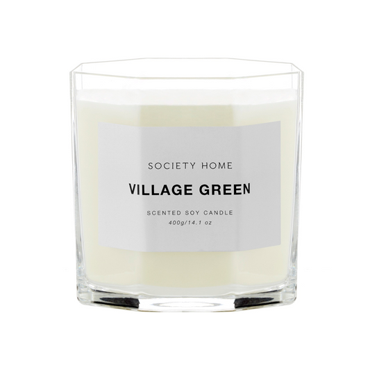 SOCIETY HOME VILLAGE GREEN SCENTED SOY CANDLE 400G